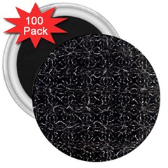 Dark Grunge Geometric Print Pattern 3  Magnets (100 Pack) by dflcprintsclothing