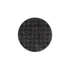 Dark Grunge Geometric Print Pattern Golf Ball Marker (4 pack)