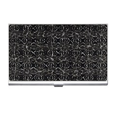 Dark Grunge Geometric Print Pattern Business Card Holder