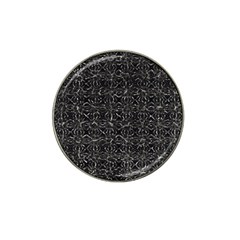 Dark Grunge Geometric Print Pattern Hat Clip Ball Marker