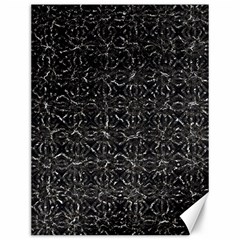 Dark Grunge Geometric Print Pattern Canvas 12  x 16 