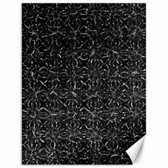 Dark Grunge Geometric Print Pattern Canvas 18  x 24 