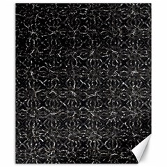 Dark Grunge Geometric Print Pattern Canvas 20  x 24 