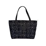 Dark Grunge Geometric Print Pattern Classic Shoulder Handbag Front