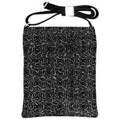 Dark Grunge Geometric Print Pattern Shoulder Sling Bag