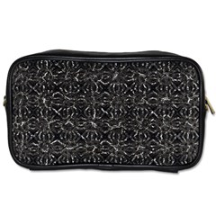 Dark Grunge Geometric Print Pattern Toiletries Bag (Two Sides)