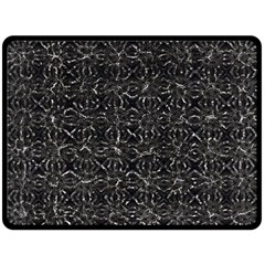 Dark Grunge Geometric Print Pattern Fleece Blanket (Large) 