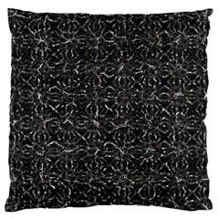 Dark Grunge Geometric Print Pattern Large Cushion Case (one Side)