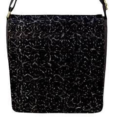 Dark Grunge Geometric Print Pattern Flap Closure Messenger Bag (S)