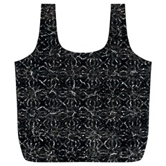 Dark Grunge Geometric Print Pattern Full Print Recycle Bag (XL)