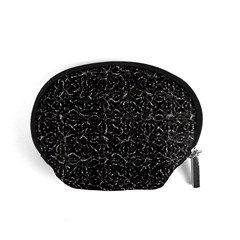 Dark Grunge Geometric Print Pattern Accessory Pouch (Small)