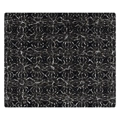 Dark Grunge Geometric Print Pattern Double Sided Flano Blanket (Small) 