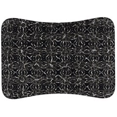 Dark Grunge Geometric Print Pattern Velour Seat Head Rest Cushion