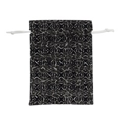 Dark Grunge Geometric Print Pattern Lightweight Drawstring Pouch (S)