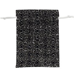 Dark Grunge Geometric Print Pattern  Lightweight Drawstring Pouch (XL)