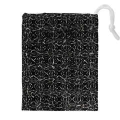 Dark Grunge Geometric Print Pattern Drawstring Pouch (4XL)