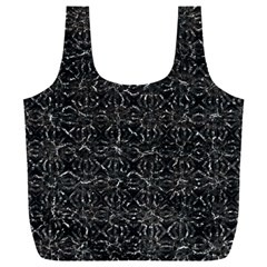 Dark Grunge Geometric Print Pattern Full Print Recycle Bag (XXL)