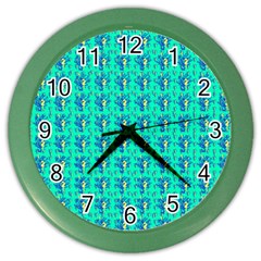 Seahorse Fabric 2 Color Wall Clock by SeaworthyClothing