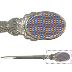 Yellow Circles On A Purple Background Letter Opener by SychEva