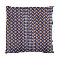 Yellow Circles On A Purple Background Standard Cushion Case (one Side) by SychEva