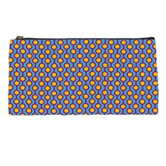 Yellow Circles On A Purple Background Pencil Case by SychEva