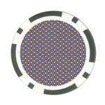 Yellow Circles On A Purple Background Poker Chip Card Guard (10 pack) Front