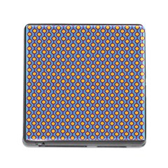 Yellow Circles On A Purple Background Memory Card Reader (square 5 Slot) by SychEva