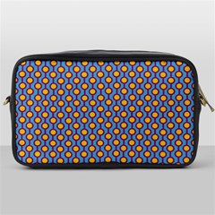 Yellow Circles On A Purple Background Toiletries Bag (one Side) by SychEva