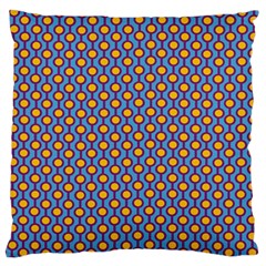 Yellow Circles On A Purple Background Large Cushion Case (one Side) by SychEva