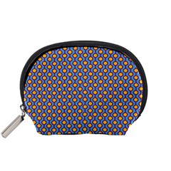 Yellow Circles On A Purple Background Accessory Pouch (small) by SychEva