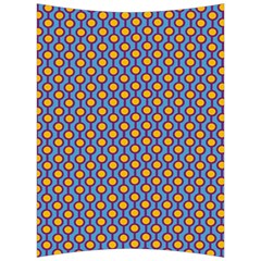 Yellow Circles On A Purple Background Back Support Cushion by SychEva