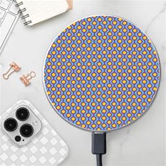 Yellow Circles On A Purple Background Wireless Charger by SychEva