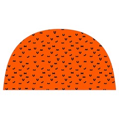 Halloween, Black bats pattern on orange Anti scalding pot cap