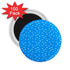 Halloween White Bars At Sky Blue Color 2 25  Magnets (100 Pack)  by Casemiro