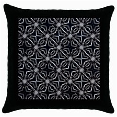 Futuristic Industrial Print Pattern Throw Pillow Case (black) by dflcprintsclothing