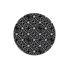 Futuristic Industrial Print Pattern Magnet 3  (round) by dflcprintsclothing