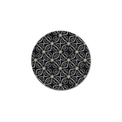 Futuristic Industrial Print Pattern Golf Ball Marker