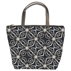 Futuristic Industrial Print Pattern Bucket Bag by dflcprintsclothing