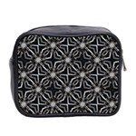 Futuristic Industrial Print Pattern Mini Toiletries Bag (Two Sides) Back