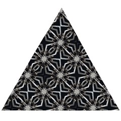 Futuristic Industrial Print Pattern Wooden Puzzle Triangle by dflcprintsclothing