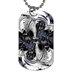 Twin Migraines Dog Tag (one Side) by MRNStudios