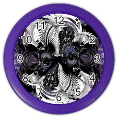 Twin Migraines Color Wall Clock by MRNStudios