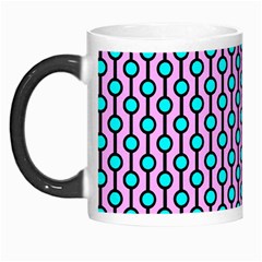 Blue Circles On Purple Background Geometric Ornament Morph Mugs by SychEva