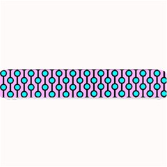 Blue Circles On Purple Background Geometric Ornament Small Bar Mats by SychEva