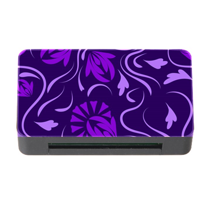 Folk flowers pattern Floral surface design Seamless pattern Memory Card Reader with CF