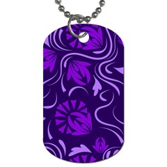 Folk Flowers Pattern Floral Surface Design Seamless Pattern Dog Tag (two Sides) by Eskimos