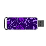 Folk flowers pattern Floral surface design Seamless pattern Portable USB Flash (Two Sides) Front