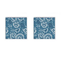 Folk flowers pattern Floral surface design Seamless pattern Cufflinks (Square)