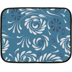 Folk flowers pattern Floral surface design Seamless pattern Double Sided Fleece Blanket (Mini) 