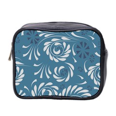 Folk flowers pattern Floral surface design Seamless pattern Mini Toiletries Bag (Two Sides)